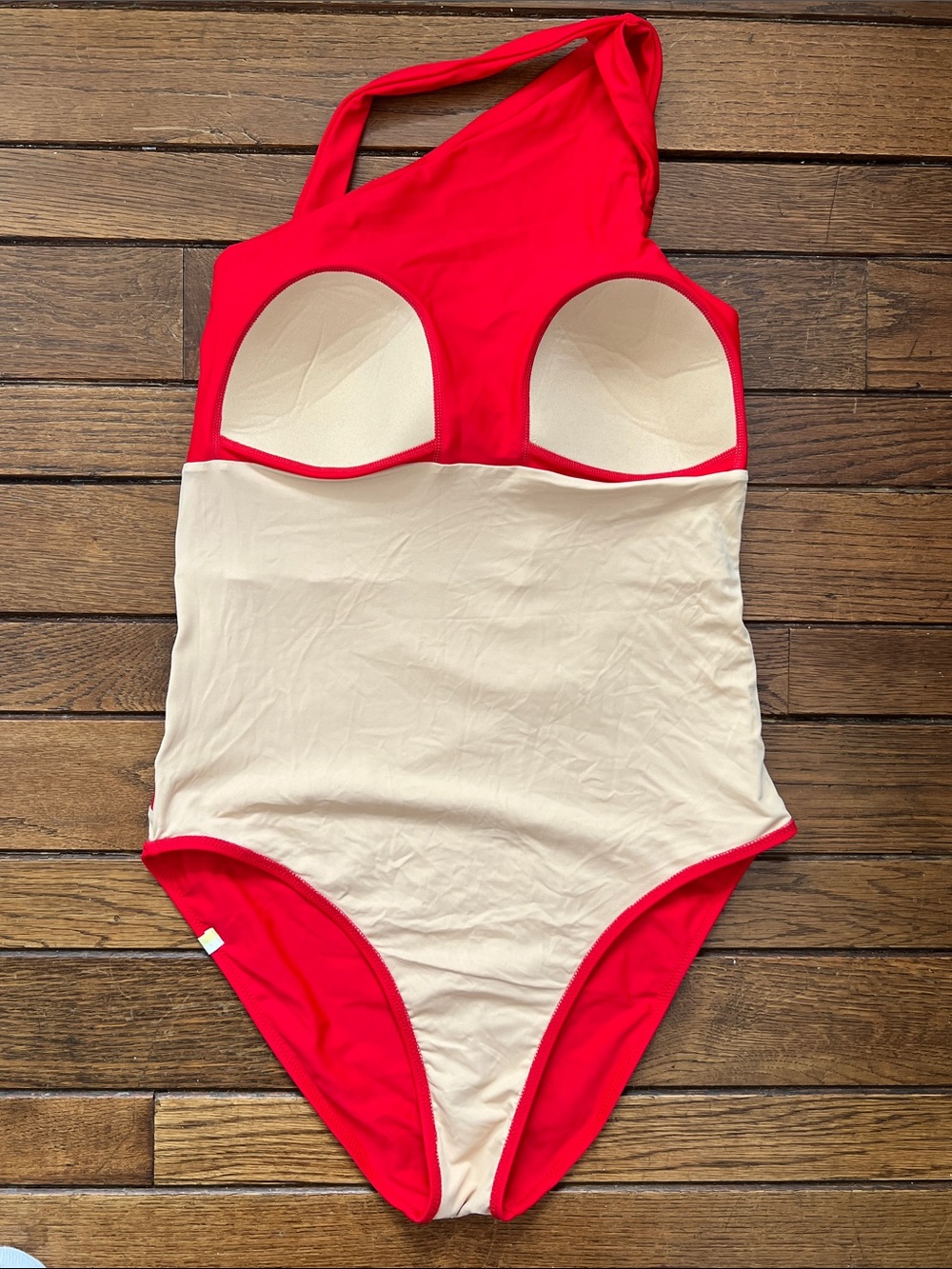 Summersalt Lava Red One-Shoulder One Piece Swimsuit NWOT - Picture 3 of 6